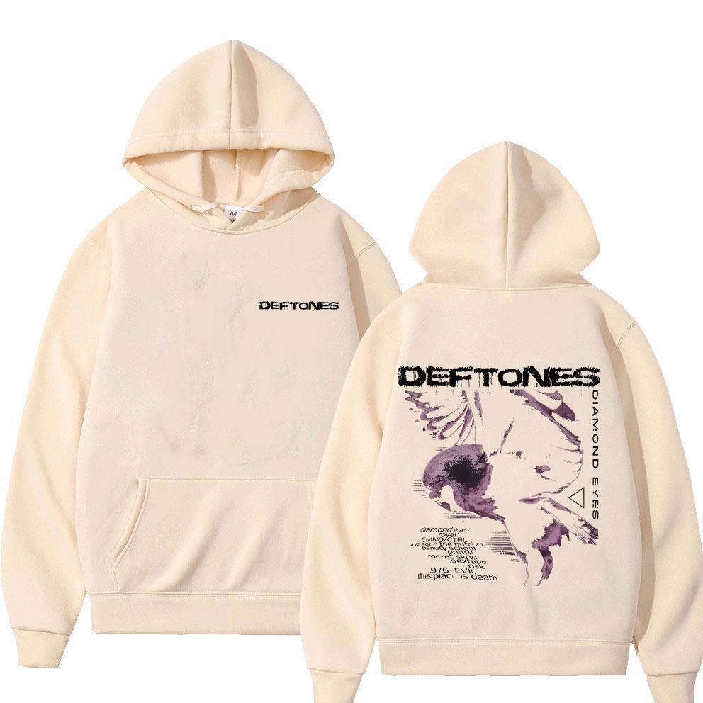 

Худі з графікою альбому Deftones Diamond Eyes Чоловіче Жіноче Ретро Готичний Рок Вуличний одяг Чоловічі Повсякденні Флісові Бавовняні Худі Оверсайз 2XL хакі