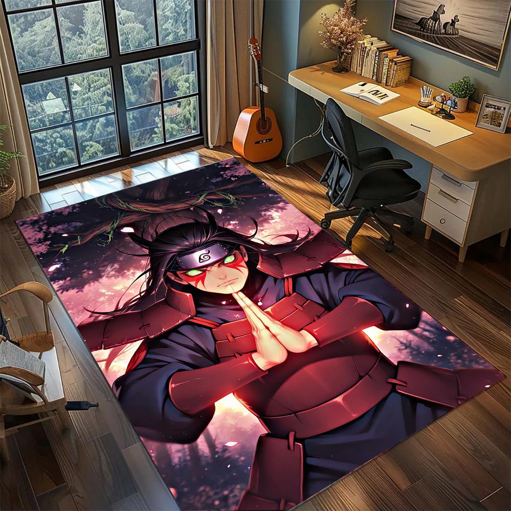 Naruto Hashirama Senju First Hokage Wood Rug Carpet Large Area Rug Non Slip Washable Floor Mat Gamer Room Bedroom Home Decor