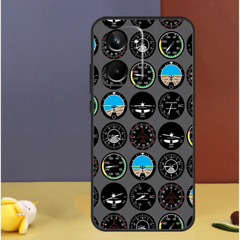 Flight Instruments For Realme 15 10 11 12 13 14 Pro Plus C65 C67 C63 C61 C55 C51 C53 C35 C75 GT6 GT7 Pro Case