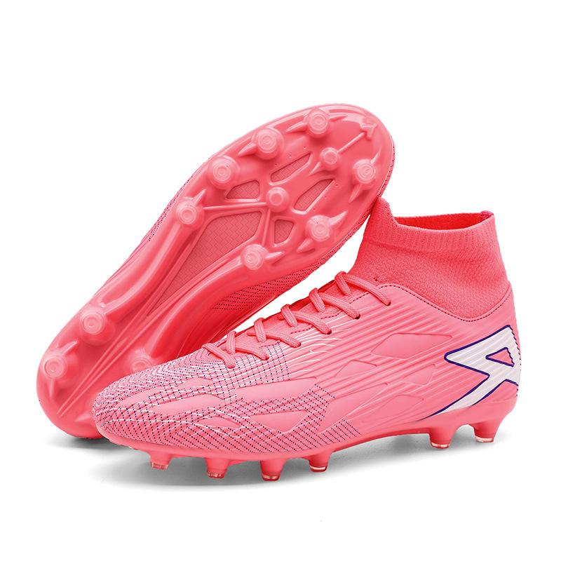 High-top Full-size Sports Shoes, Women's Long Nails, Teenagers' New Broken Nails, Football Shoes, Men's European Cup Training