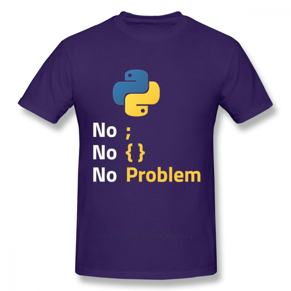 Computer Programming Language Python T Shirt Design For Code Programmer Homme Tee Shirt Crewneck Camiseta