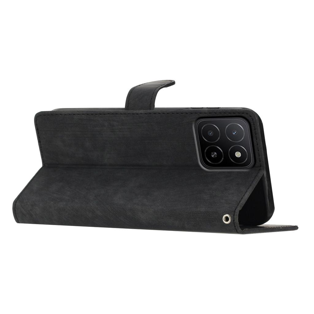 Für Honor X5b/X5b Plus Hülle mit Kartenfächern Hautgefühl PU-Leder Handyhülle Ständer