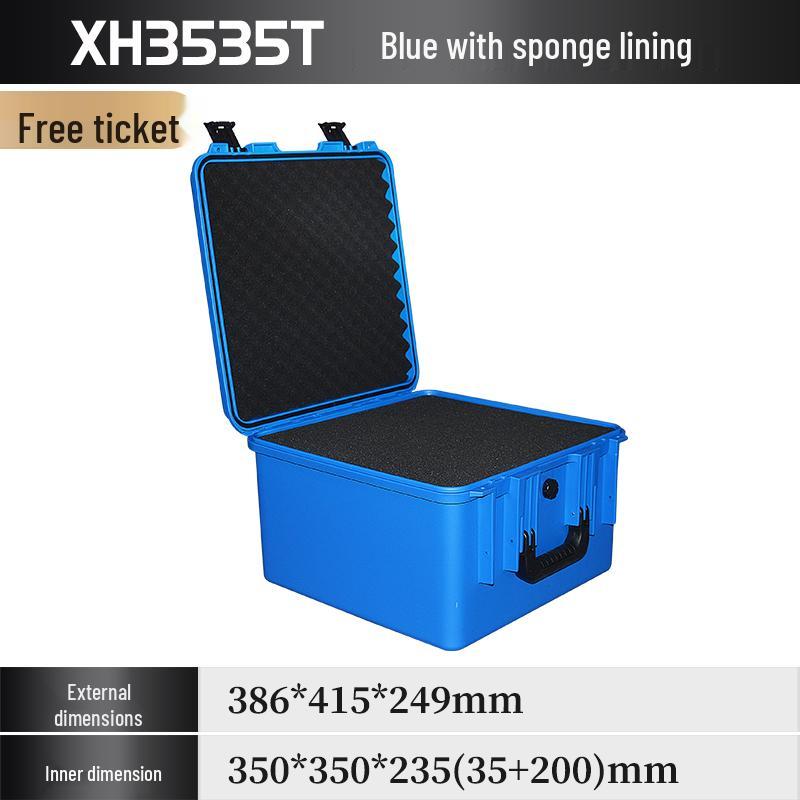 Xihua IP67 Waterproof ROHS Certified Thickened Plastic Toolbox - 35x35 Square Moisture-Proof Instrument Case