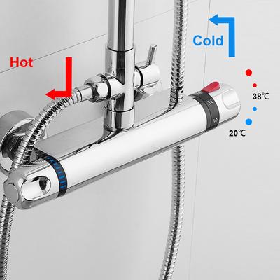 Copper Bathtub Faucet Hot And Cold Water Faucet Thermostatic Shower Faucet Bathroom Tools Thermostatic Tap Bathroom Mixing Valve