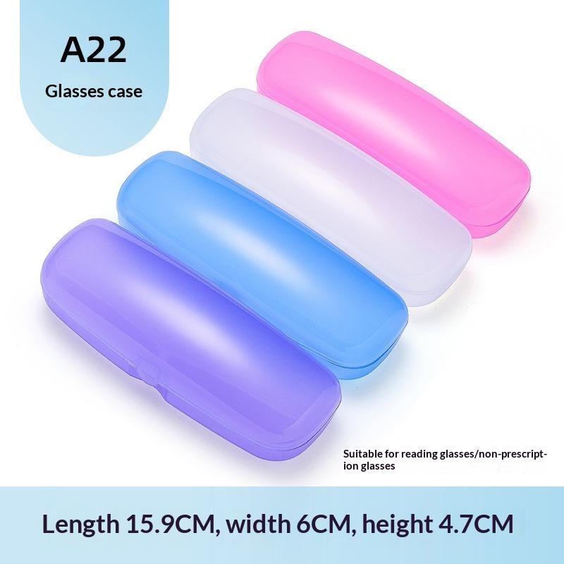 Sunglasses Case Hard Frosted Plastic Ultra Light Portable Dustproof Eyewear Storage Box for Business Trip Travel