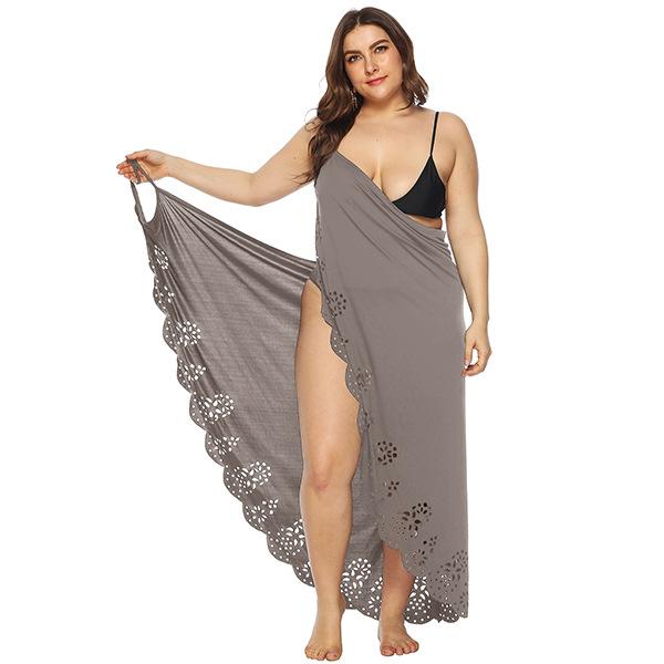 Women Fashion Solid Color Hollow Out 