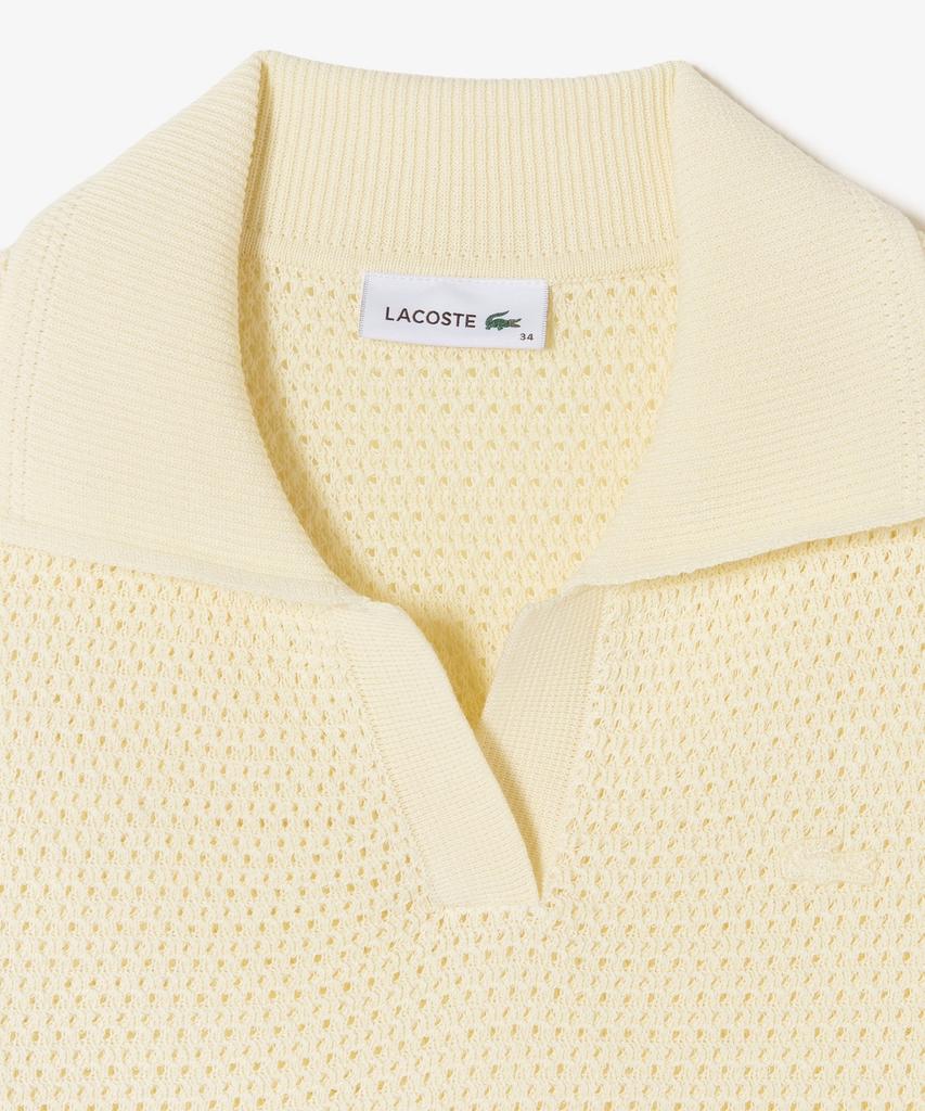 LACOSTE Women'S Crochet Sweater Polo Shirt Pf615E-56G 056