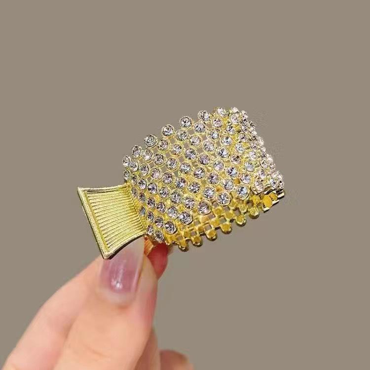 Vintage Pearl High Ponytail Clip - Anti-Sag Geometric Hairpin Holder
