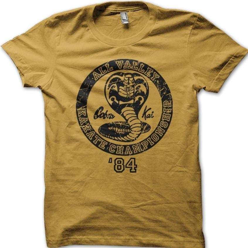 Футболка Cobra Kai Karate Kid Icon No Mercy Vintage 1984, турнирная версия, артикул 9006. L