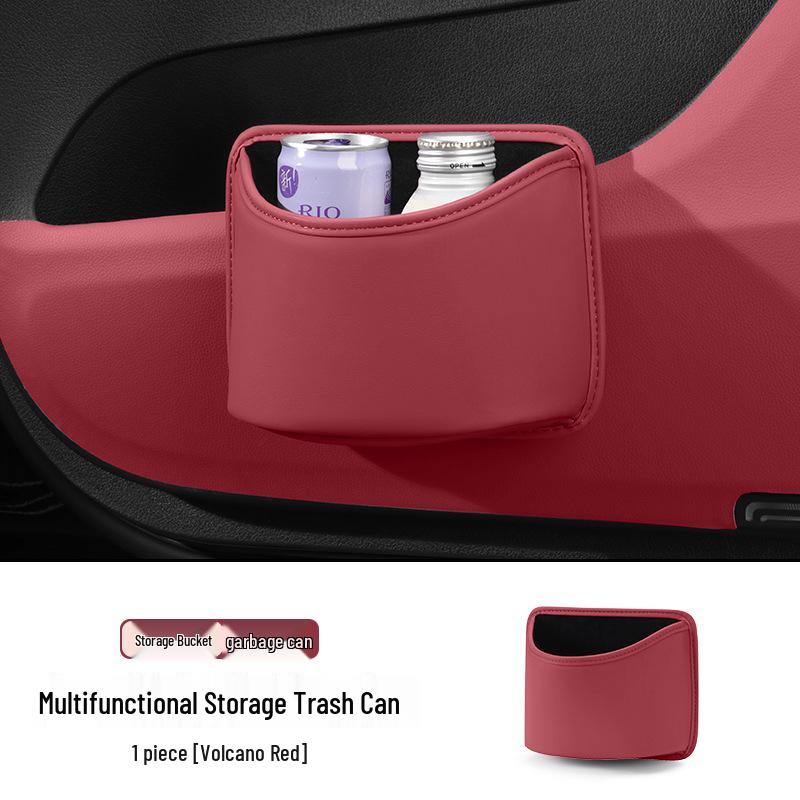 Xiaomi YU7 Car Leather Trash and Storage Box - Interior Accessories