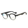 Imitation Wood Grain Retro Round Frame Reading Glasses Intelligent Progressive Multi-Focus Old Man Mirror Far And Near Reading Glasses