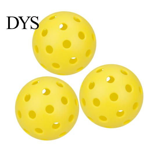 Smooth Flight Pickleball 3Pcs 40-Holes High Bounce Visibility PE Indoor Outdoor Practice Tournament Training Ball Accessories Durable