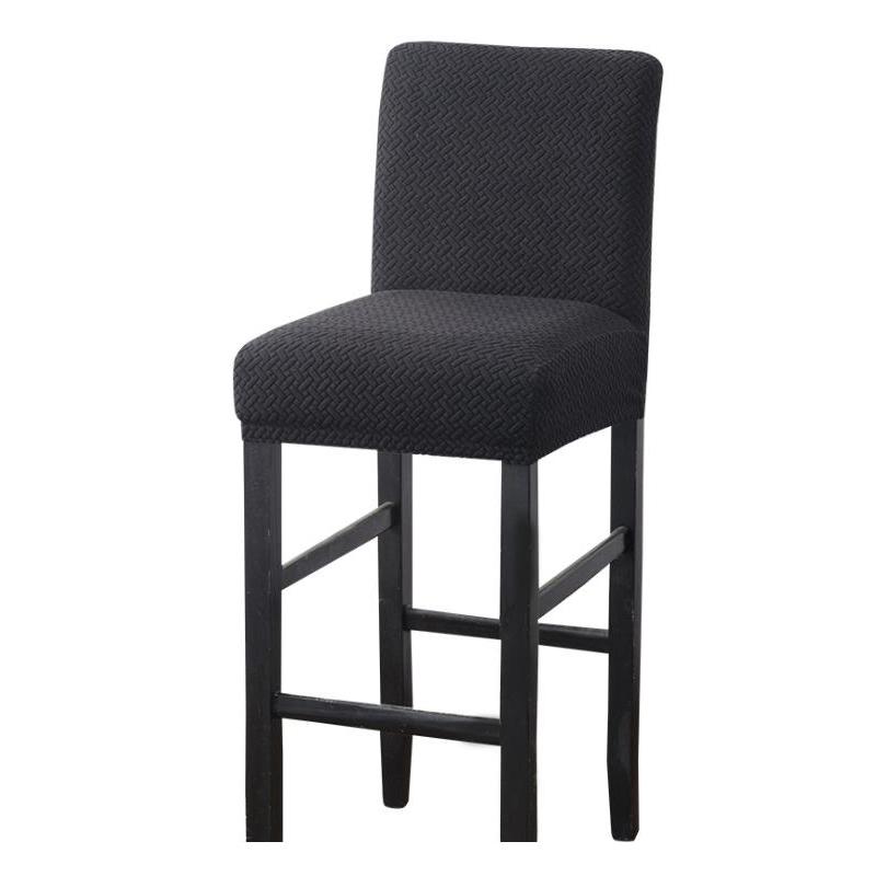 Jacquard Spandex elastic Chair Cover Solid Seat Covers for Bar Stool Chairs Slipcover Home Hotel Banquet Dining Chair Decoration