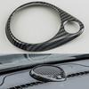 Car Dashboard Speaker Ring Horn Cover Trim Fit For Dodge Durango 2011 2012 2013 2014 2015 2016 2017- Carbon Fiber Style