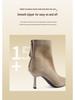2025 Autumn/Winter Stretch Suede Stiletto Heel Pointed Toe Ankle Boots – Sexy, Soft, Comfortable Sock Design