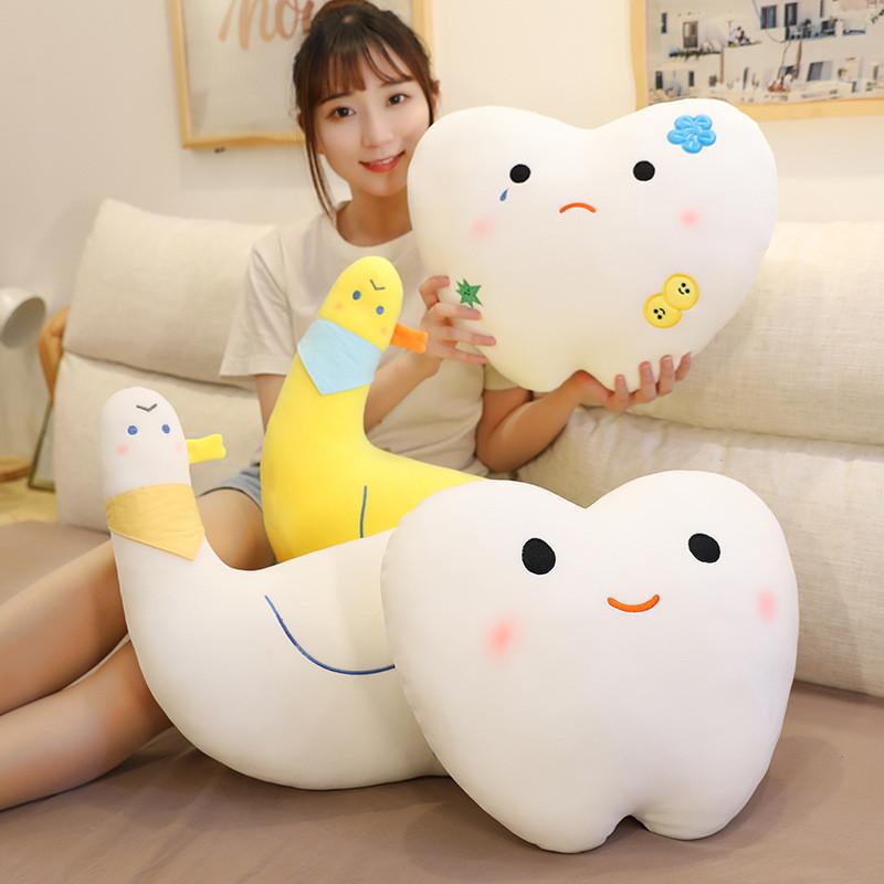 Plush Creative Tooth Toy Cute Cartoon Tooth Decay Children Holiday Gift Doll