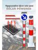 Solar-Powered Durable Warning Cone: Energy-Saving, Night Vision Strobe Light for Road and Construction Safety.