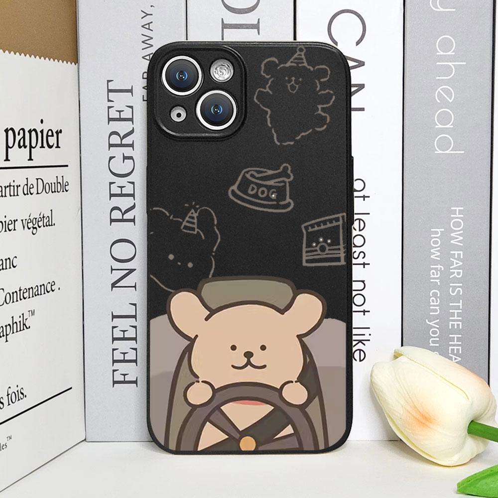 Funny Cartoon Dog Phone Case for Iphone 13 12 11 14 15 16 Pro Max XS MAX X Soft Covers for Iphone 7 8 14 Plus SE20 Couple Fundas