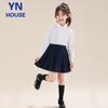 Girls' Pleated Skirt with Safety Shorts
