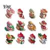 Festive Kitten Decor for Party Cute Christmas Tree Hanging Ornaments with Lanyards, Wooden Cat Decorative Pendants Pendants, Charms Holiday Home Wall