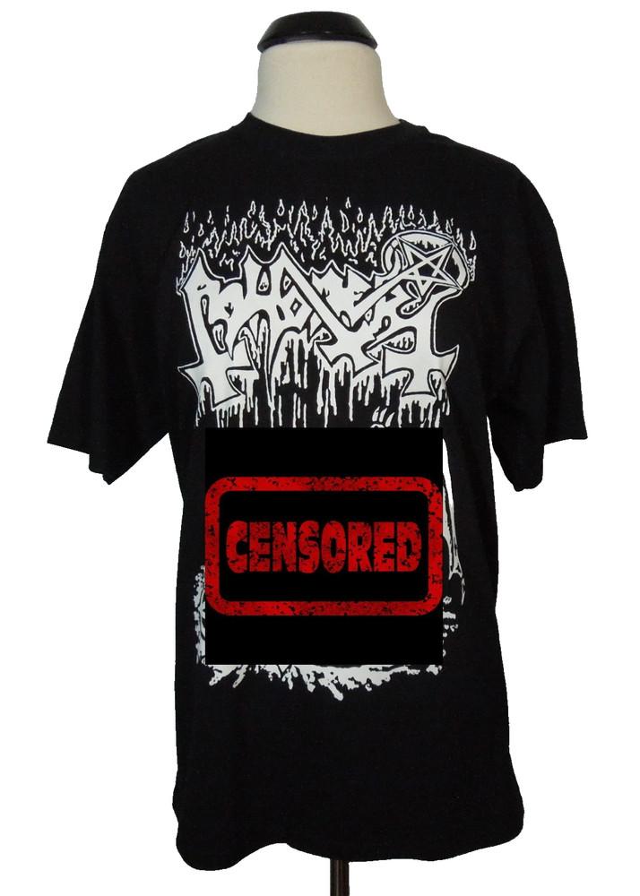 ABHORER Upheaval of Blasphemy XL T-Shirt Black Mens Band Logo Unisex T-Shirt XL