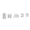 300pcs Beard Beads DIY Retro Lightweight Hair Tube Beads Exquisite Dreadlocks Bead for Men Women Silver