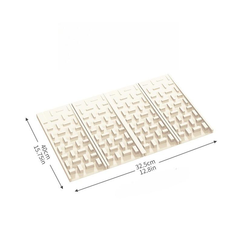 Multifunctional Silicone Drying Mat, Sloped Dish Draining Pad with Water Flow Guide for Kitchen Sink