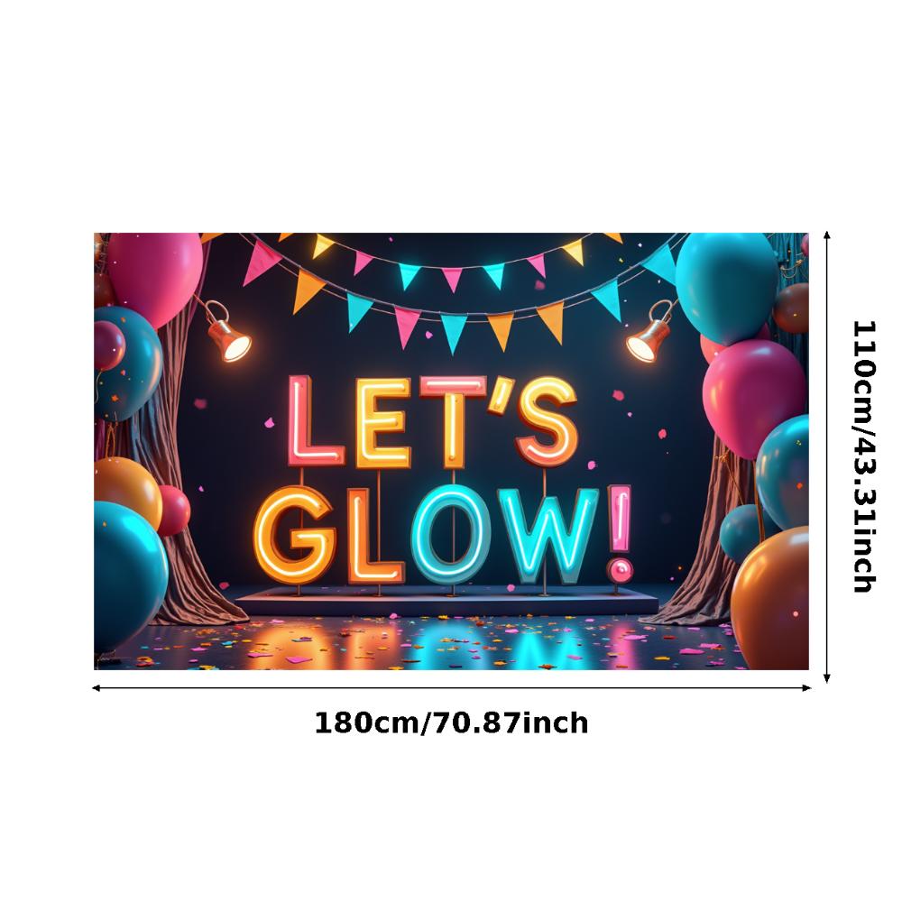 Photo Prop LED Neon Banner Party Decoration Glow Effect Neon Sign For Festival Decoration Party Celebration Night Event