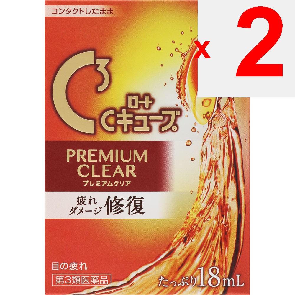 Rohto Roto C Cube Premium Clear 18mL For Contact Lenses Eye Drops Indications: Eye Fatigue, Discomfort When Wearing Soft or Hard Contact Lenses, Blurr