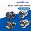 Type C LC Female to Female Fiber Opticals Adapters Socket Panel Module Embedded Design for Networking Signal Stability