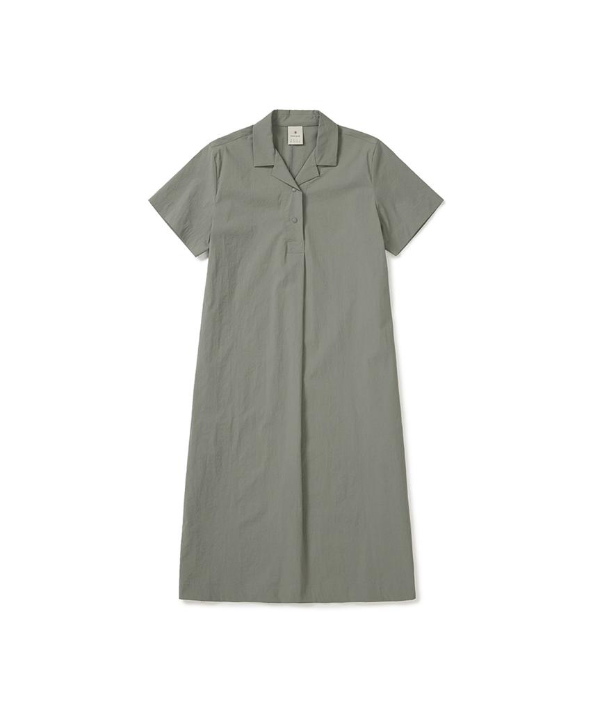 SNOWPEAK APPAREL Cooling Root Collar Dress (S25Mwrop61) Light Khaki