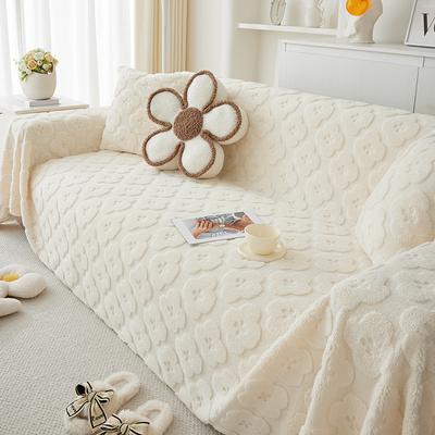 Κάλυμμα καναπέ Πανί Χειμώνας Χειμώνας Λούτρινη Πετσέτα καναπέ Νέα Κρεμ κουβέρτα καναπέ που αντέχει την γάτα