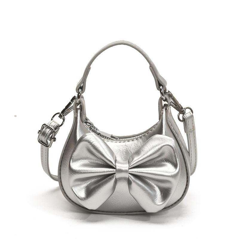 Portable Butterfly Bow Mini Purse For Girls With Waterresistant Pu Material For Daily Use