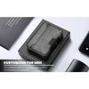 Popular One-click Elastic Card, Metal Leather Card Bag, RFID Anti-theft Brush Function, Multi-card Men's Wallet