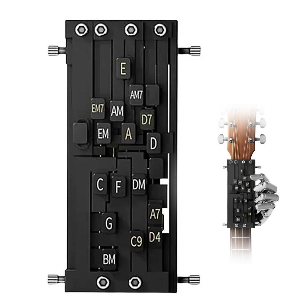 ADOFUN Guitar Chord Chord Learning Practical Teaching Guitar Aid Learning Family Guitar Learning Aid Presser, Trainer, Helper, System, Tool, Starter,
