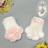 Handmade Fox Ear Headband Cat Paw Gloves Tail Set Kawaii Cosplay Anime Convention Costume Accessories