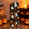 Men's Halloween Print Drawstring Lounge Pants Casual Sleepwear Soft Comfortable Fit Relaxed Style