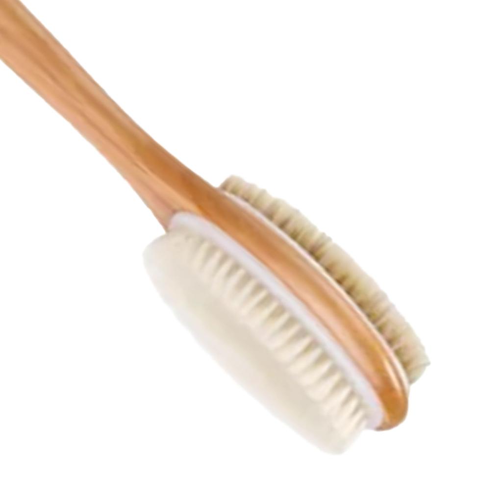 Perie de Duș cu Două Fețe Curățare Profundă Masaj Promovează Circulația Sângelui Perie de Spălat Spatele Perie de Baie