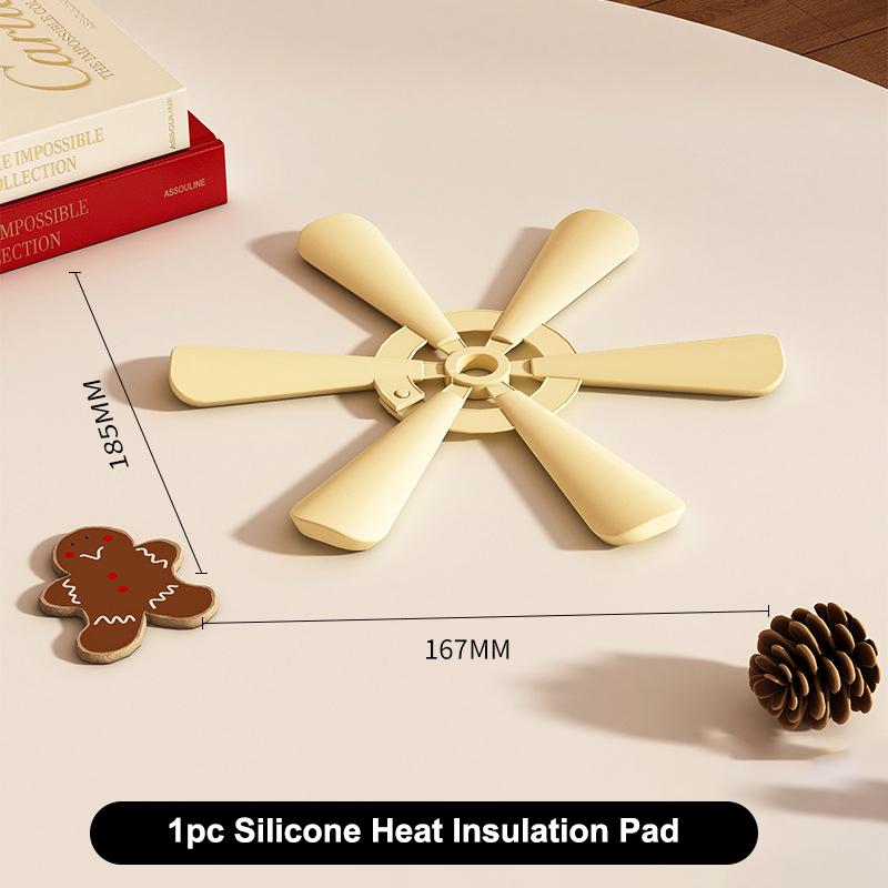 Silicone Tree Trivets Heat Resistant Table Mat Coaster Anti Scald Pot Mat Silicone Creative Home Decoration Festival Gift A3