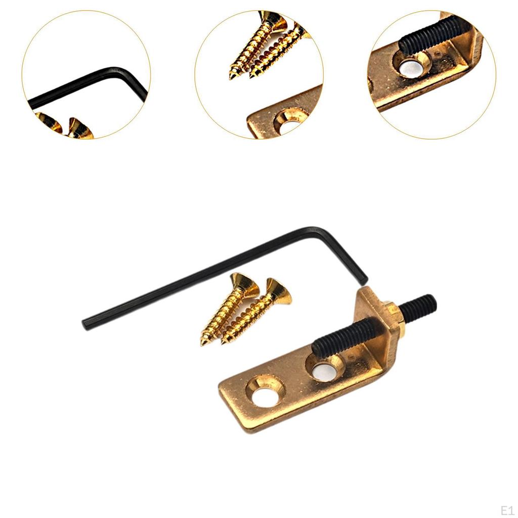 Tremolo Stopper Gitarrenteile Zubehör Einfach zu installieren Brücke Metall mit Befestigungsschraube