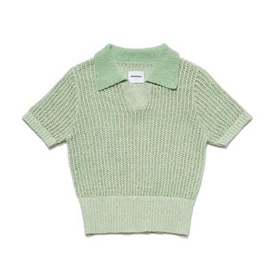 MARKM Women'S Crop V-Neck Knit (Mgucc8056)