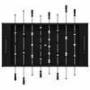 Table Football Table Black Oak 146.5 x 74 x 85 cm