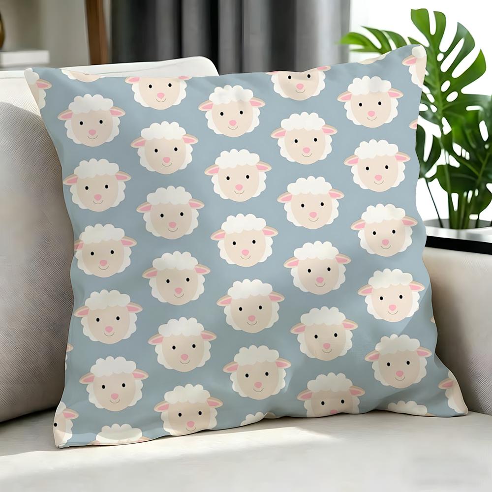 Cartoon ssheep Cushion Cover Cushion Cover Set Pcs x x x Pillowcase Decorative Sofa Home Decor
