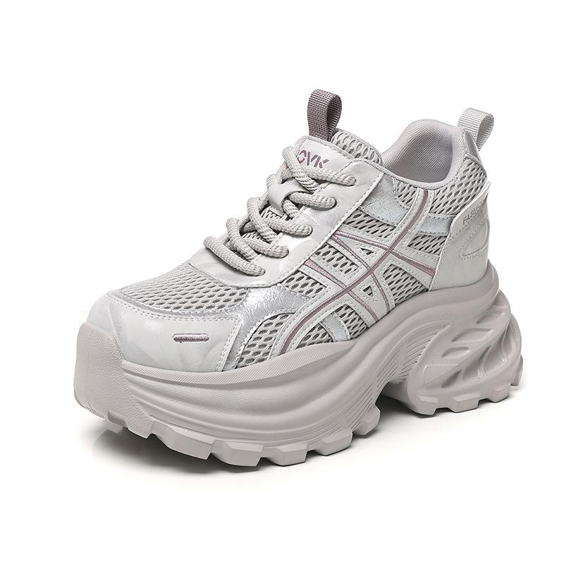 New ModelVersatile Spring Popular Fashion Casual Thick Sole Heightening Sports Dad Running Shoes Women'S Trend Single Shoes