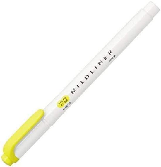 Zebra Mildliner Highlighter Mild Lemon Pen, Yellow, WKT7-MLY [7 pens]