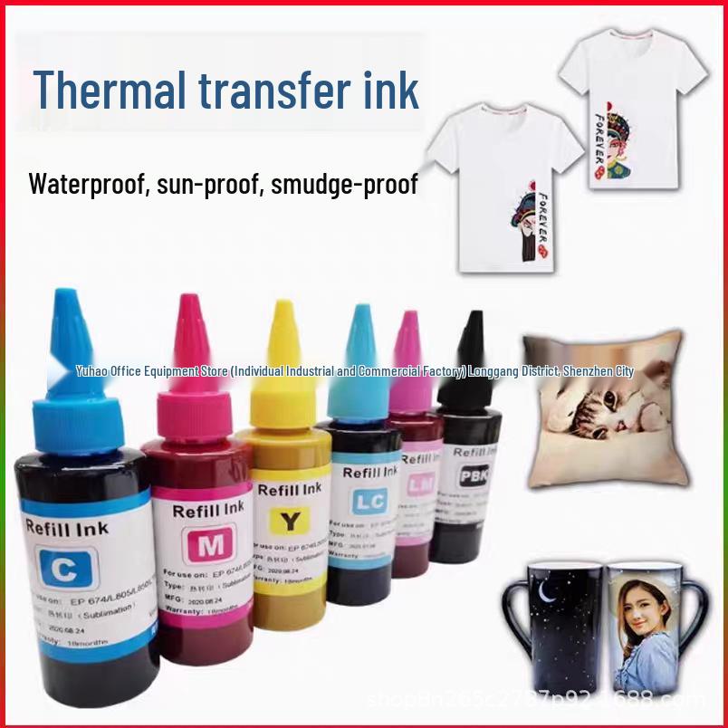 6-Color Sublimation Ink for Epson L8058 - Ideal for Mug and T-shirt Heat Transfer Printing