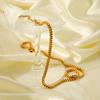 Minimalist Gold-plated Necklace for Women, Western Ins Style Box Chain, Titanium Steel Neck Chain, Fade-resistant