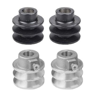 2 Stück Keilriemenscheibe Motorriemenscheibe Einfache Installation 54mm/56mm Durchmesser Doppelnut Riemenscheibe Ein Riemen für 168F 170F Motor