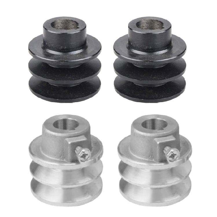 2 pz Puleggia Motore Puleggia Cinghia Installazione Facile Diametro 54mm/56mm Puleggia a Doppia Scanalatura Una Cinghia per Motore 168F 170F