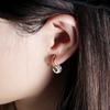 Exquisite Diamond Inlaid Ball Earrings: Elegant High-End Versatile Studs for Women